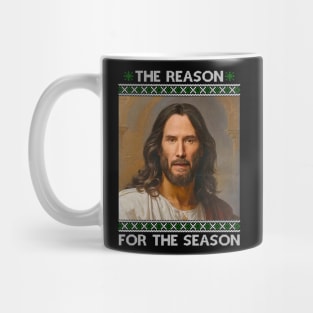 The Reason For The Season Jesus Keanu Christmas Mug